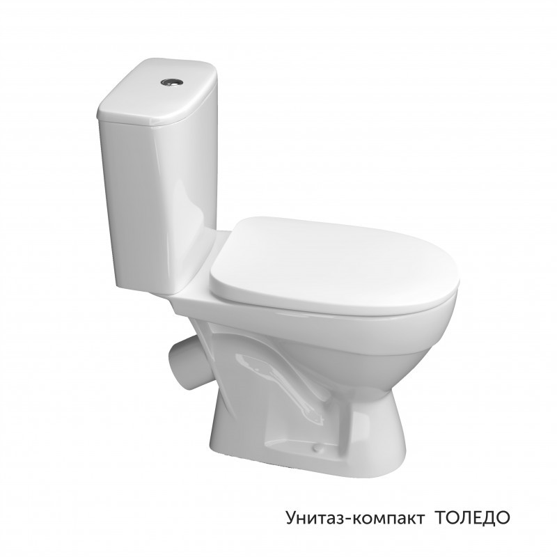 Унитаз-компакт ТОЛЕДО, к/в, 2-реж, сид. DP КЕРАМИН