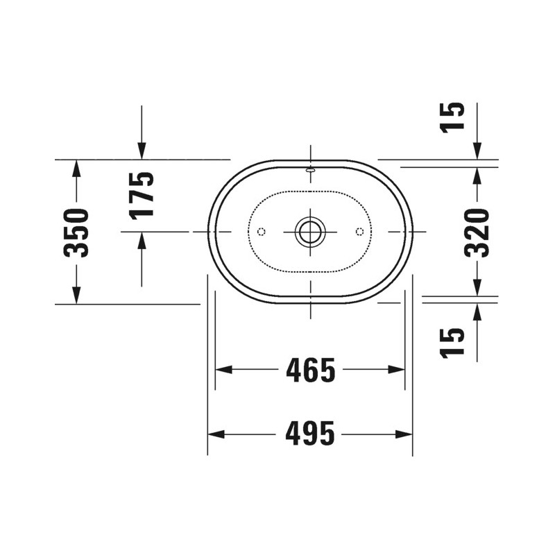 Раковина 49.5x35см Duravit Bathroom_Foster 033550, Белый Alpin