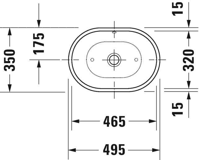 Раковина 49.5x35см Duravit Bathroom_Foster 033550, Белый Alpin