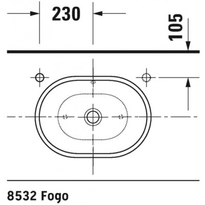 Раковина 49.5x35см Duravit Bathroom_Foster 033550, Белый Alpin