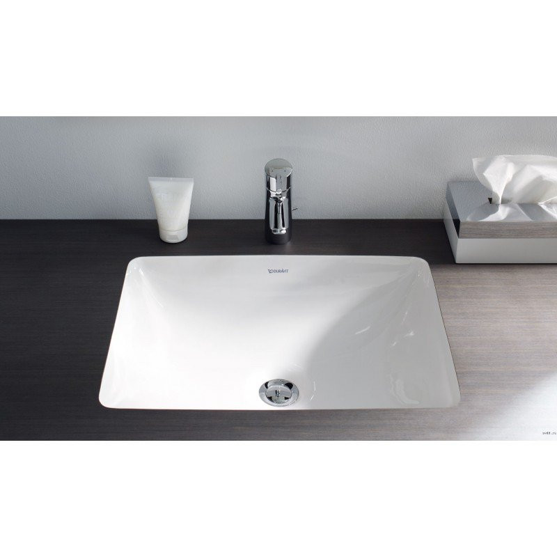 Умывальник встраиваемый 49x36.5cм Duravit Starck 3 030549, Белый Alpin, WonderGliss