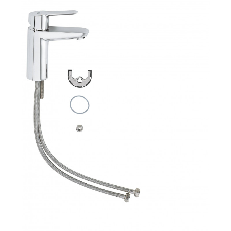 Смеситель однорычажный для раковины GROHE BauEdge, DN 15 S-SIZE, хром 