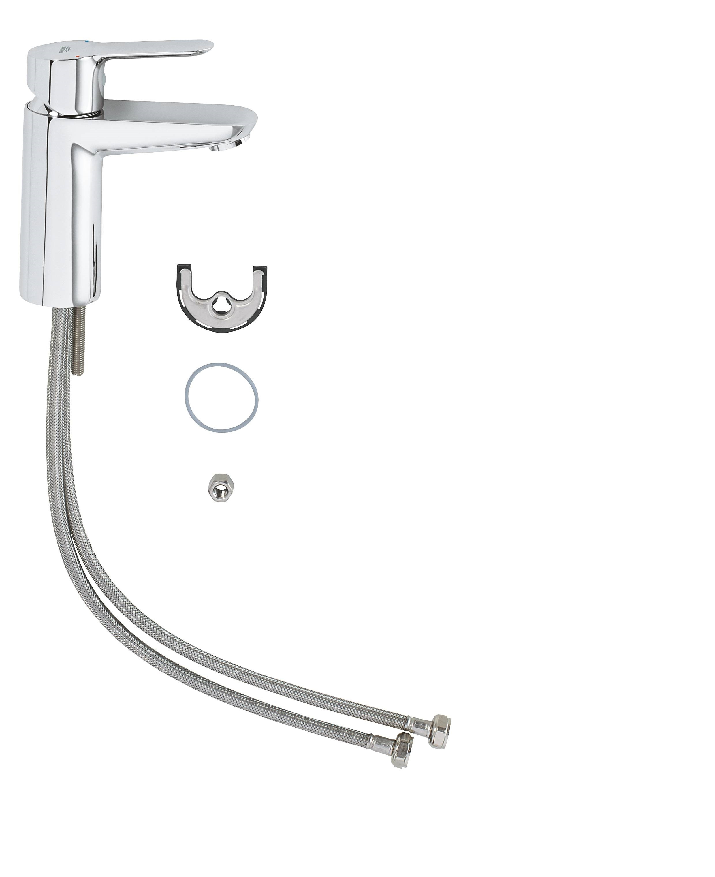 Смеситель однорычажный для раковины GROHE BauEdge, DN 15 S-SIZE, хром 