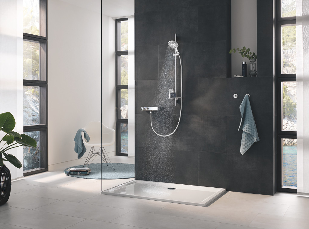 Душевой гарнитур 90см Grohe Rainshower Smartactive 130 3 вида струй, хром, 26578000