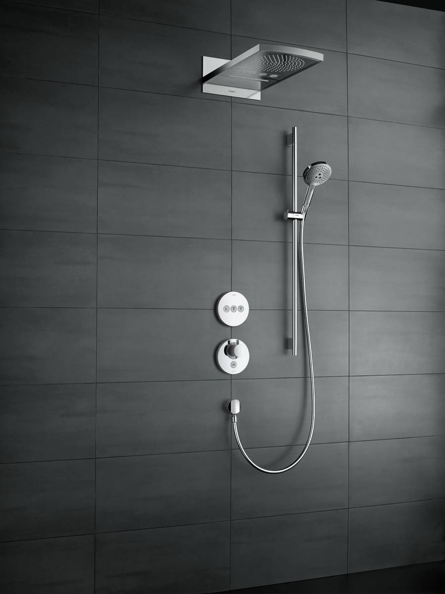 Термостат Hansgrohe ShowerSelect S Highflow клапаном для ручного душа, СМ, хром, 15742000