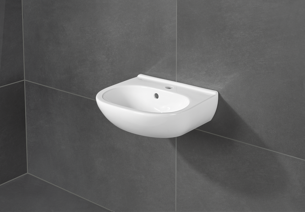Раковина компактная 50см Villeroy & Boch O.novo 536050, Альпийский белый CeramicPlus