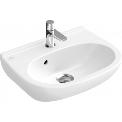 Раковина компактная 50см Villeroy & Boch O.novo 536050, Альпийский белый CeramicPlus