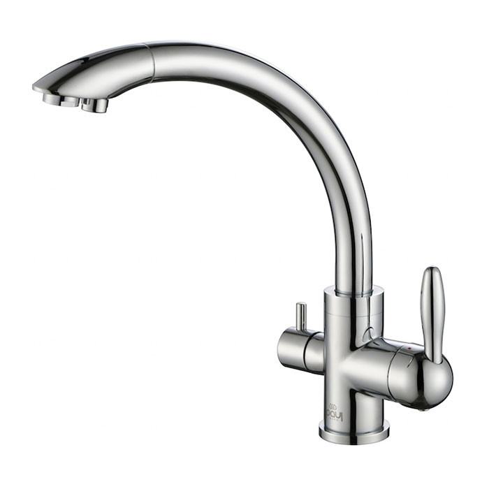 Смеситель для кухонной мойки хром, Paulmark ESSEN, Es213001-CR