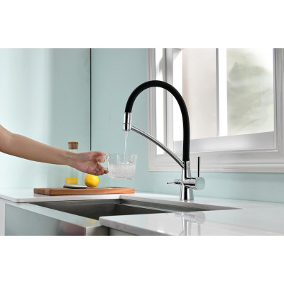 Смеситель для кухонной мойки хром, Paulmark SIEGEN, Si213111-CR