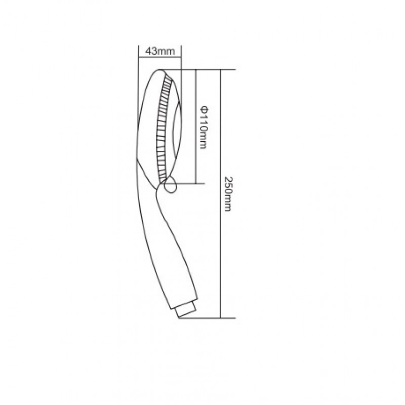 Лейка душевая ZOLLEN SP8012, диаметр 110 мм 5-функц., Easy Clean