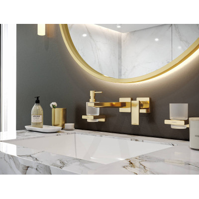 Смеситель для раковины, однорычажный, излив 225 мм, СМ, Hansgrohe Metropol, матовый белый