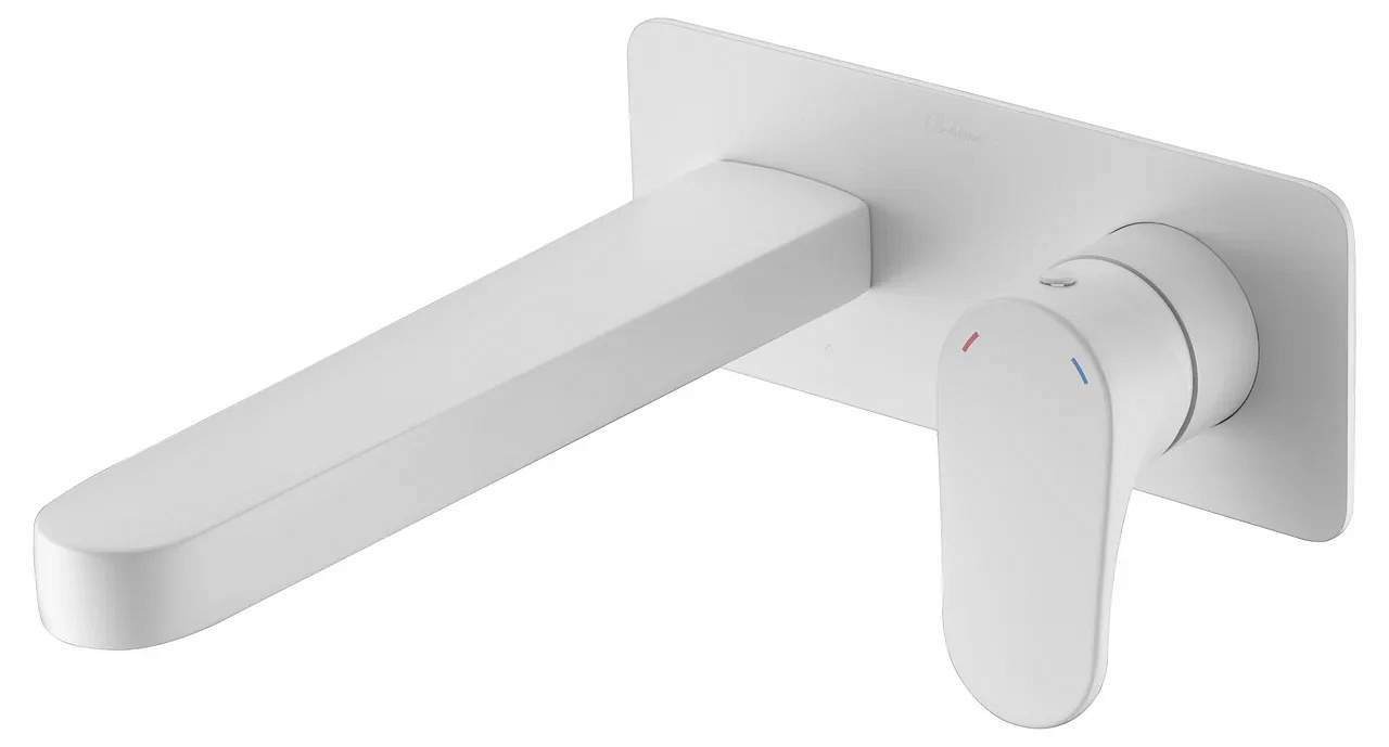 Смеситель для умывальника из стены Boheme SPECTRE 455-MW Matt White