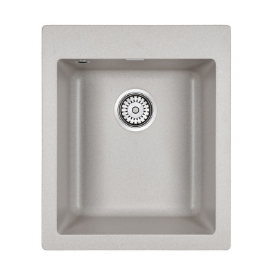 Мойка из кварца серый 40 см, Paulmark LEER, PM104249-GR