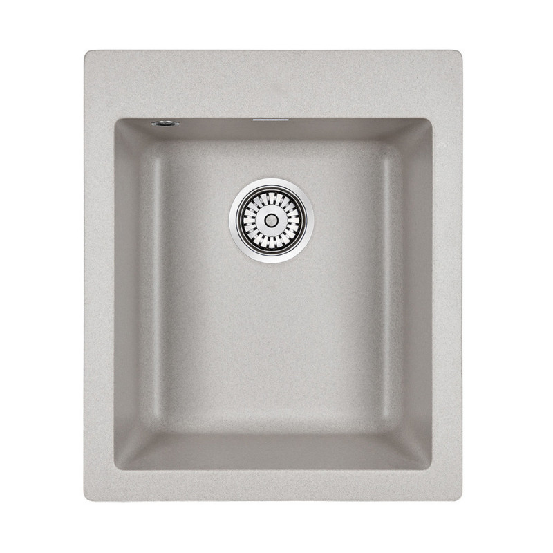 Мойка из кварца серый 40 см, Paulmark LEER, PM104249-GR