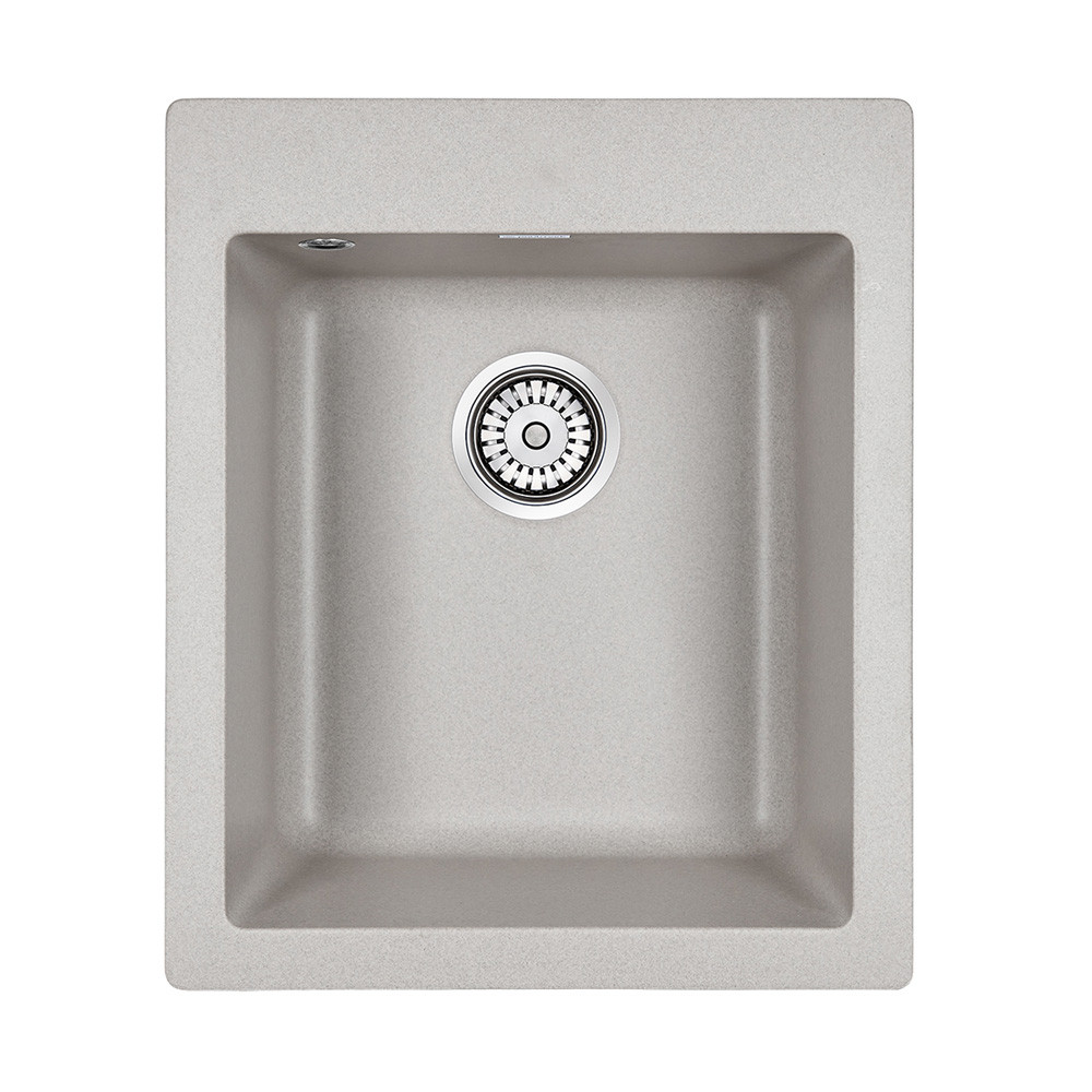Мойка из кварца серый 40 см, Paulmark LEER, PM104249-GR