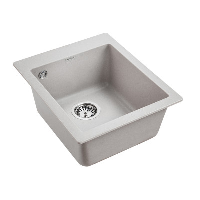 Мойка из кварца серый 40 см, Paulmark LEER, PM104249-GR