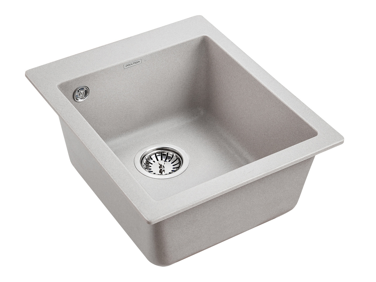 Мойка из кварца серый 40 см, Paulmark LEER, PM104249-GR