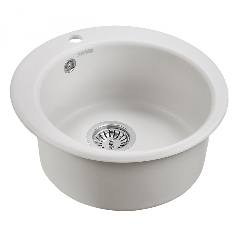 Мойка из кварца белый 45 см, Paulmark GELEGEN, PM404800-WH