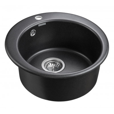 Мойка из кварца чёрный 45 см, Paulmark GELEGEN, PM404800-BL