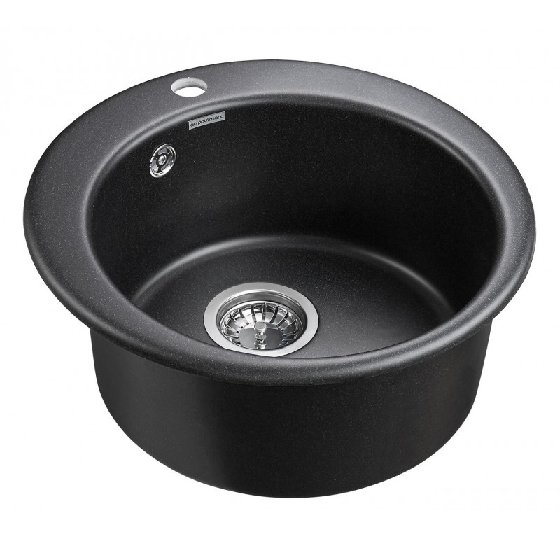 Мойка из кварца чёрный 45 см, Paulmark GELEGEN, PM404800-BL