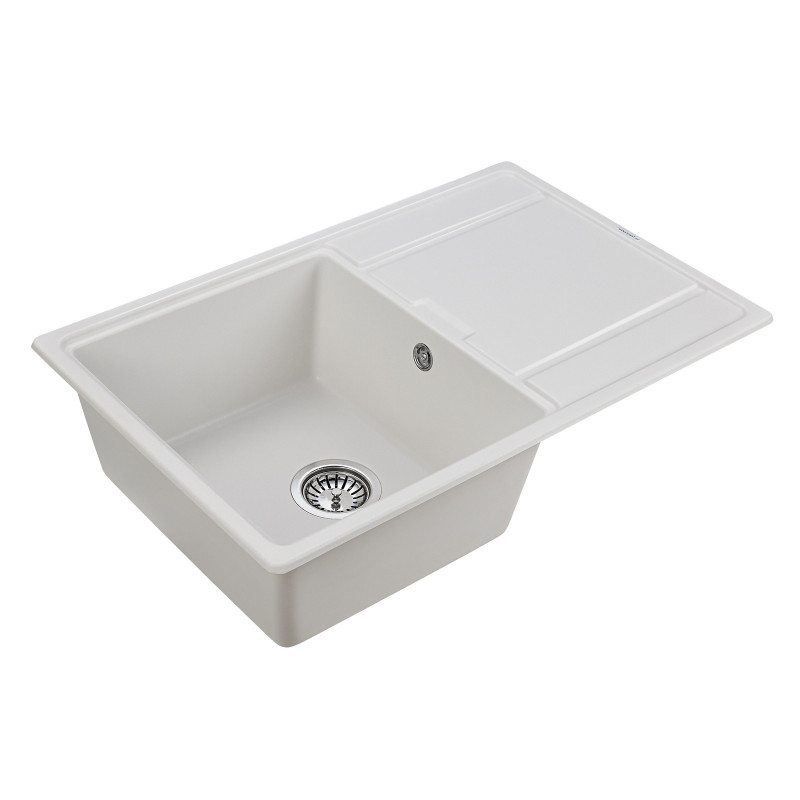 Мойка из кварца белый 78x50 см, Paulmark FLUGEN, PM217850-WH