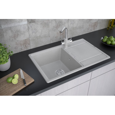 Мойка из кварца белый 78x50 см, Paulmark FLUGEN, PM217850-WH