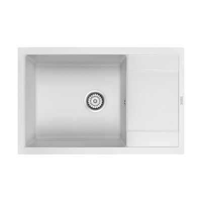 Мойка из кварца белый 78x50 см, Paulmark VERLASS, PM317850-WH