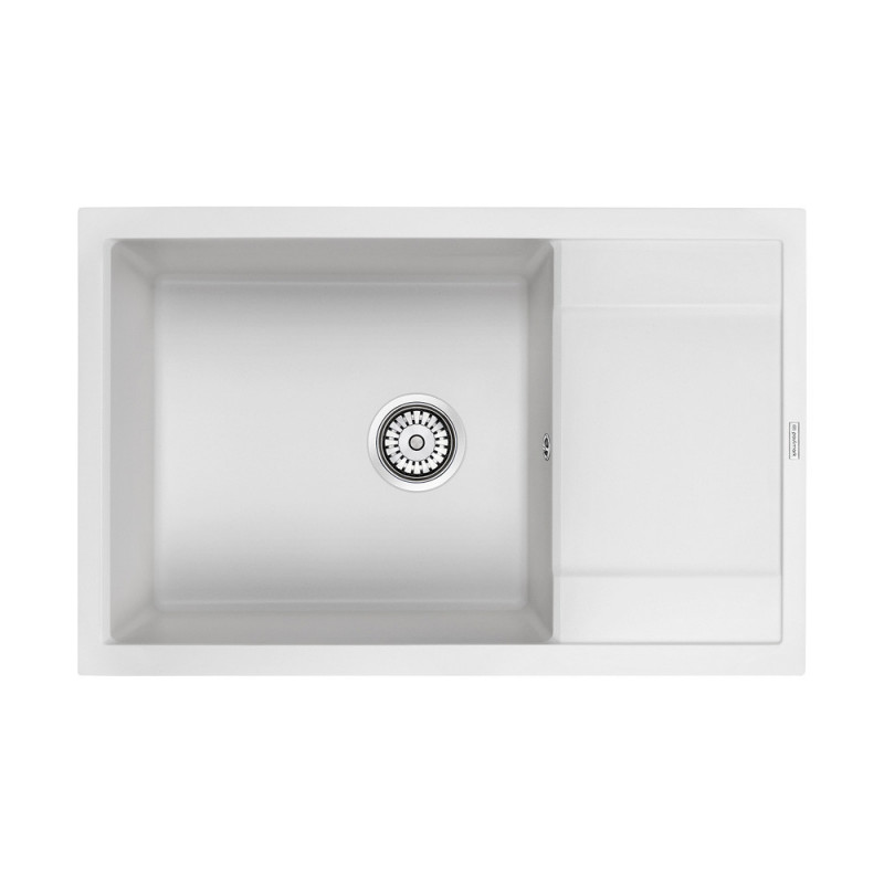 Мойка из кварца белый 78x50 см, Paulmark VERLASS, PM317850-WH