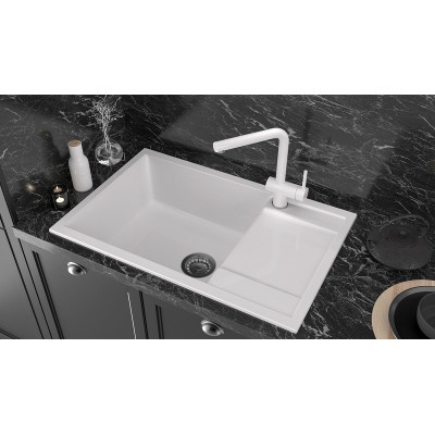 Мойка из кварца белый 78x50 см, Paulmark VERLASS, PM317850-WH