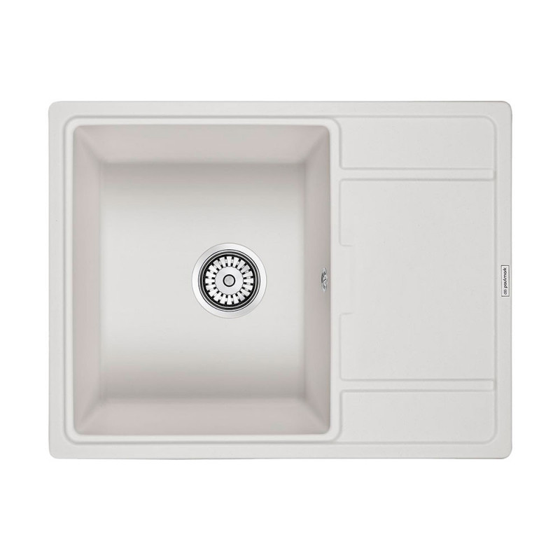 Мойка из кварца белый 65x50 см, Paulmark WEIMAR, PM216550-WH