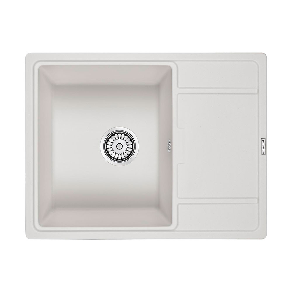 Мойка из кварца белый 65x50 см, Paulmark WEIMAR, PM216550-WH