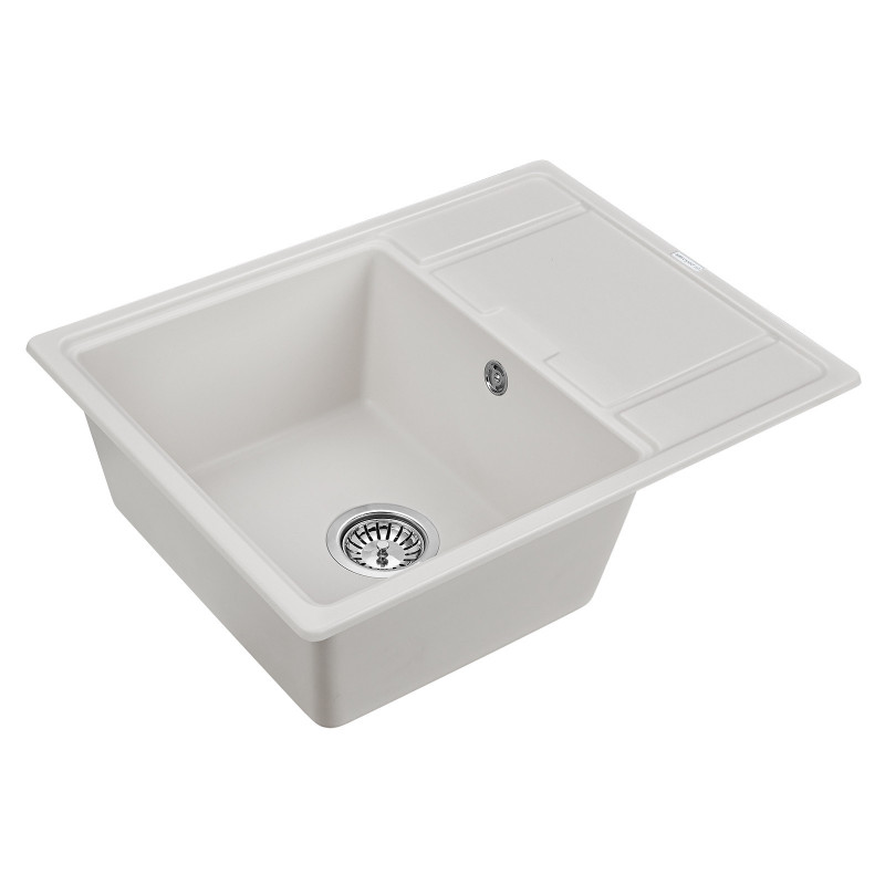Мойка из кварца белый 65x50 см, Paulmark WEIMAR, PM216550-WH