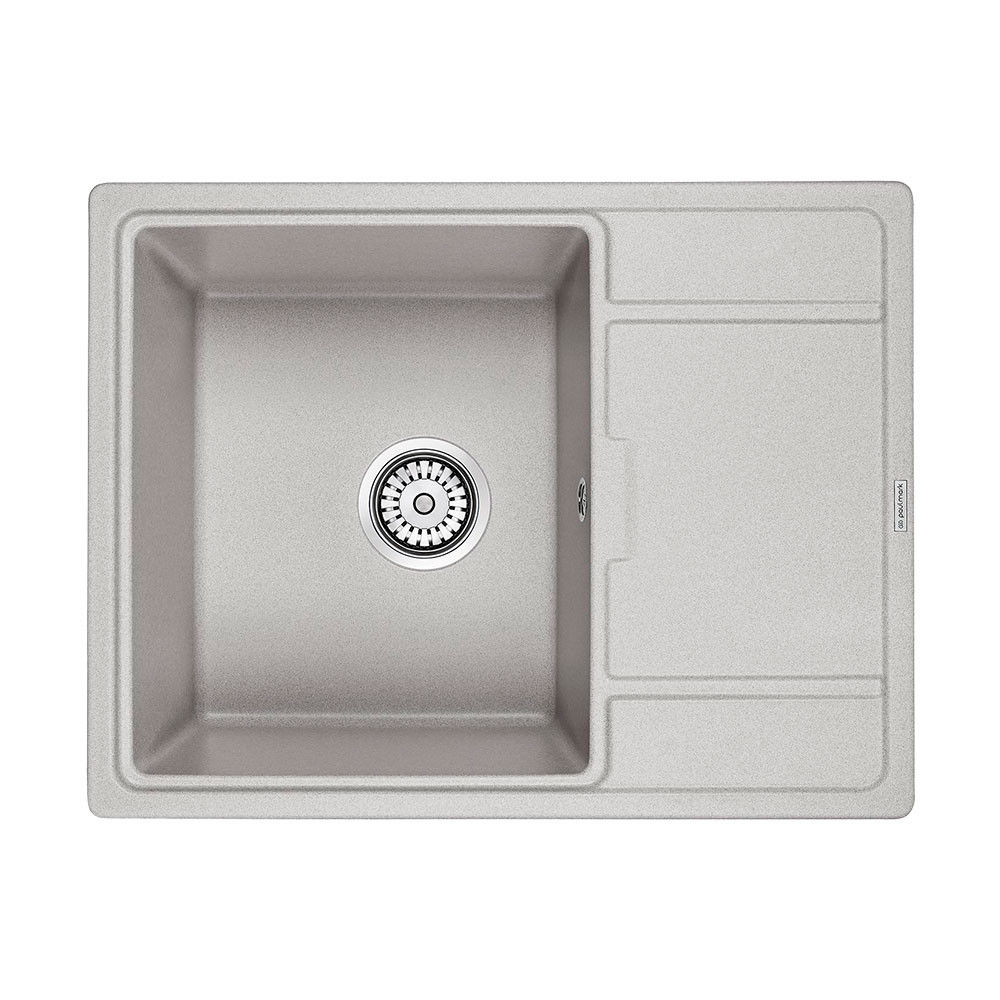 Мойка из кварца серый 65x50 см, Paulmark WEIMAR, PM216550-GR