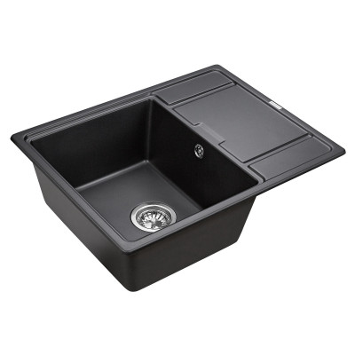 Мойка из кварца чёрный 65x50 см, Paulmark WEIMAR, PM216550-BL