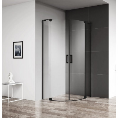 Душевой уголок 90/100х90/100x195см, Cezares, SLIDER-R-2-90/100-C-NERO