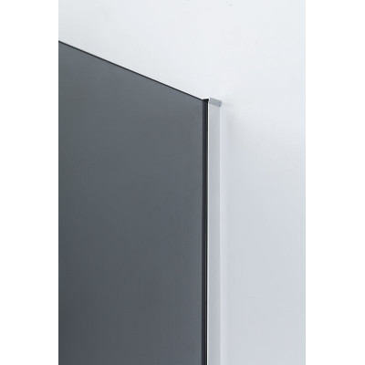 Душевая перегородка стекло графит 66х195 мм, Cezares, LIBERTA-L-1-66-193-GR-Cr
