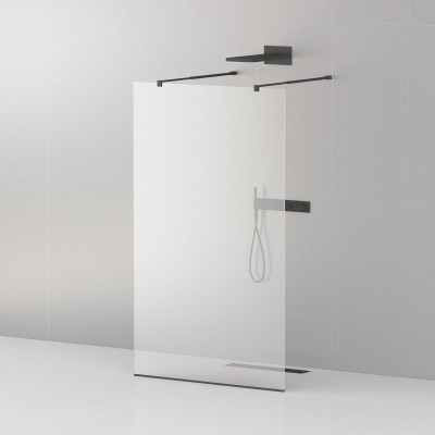 Душевая перегородка 110х195 мм, Cezares, LIBERTA-L-2-110-C-NERO