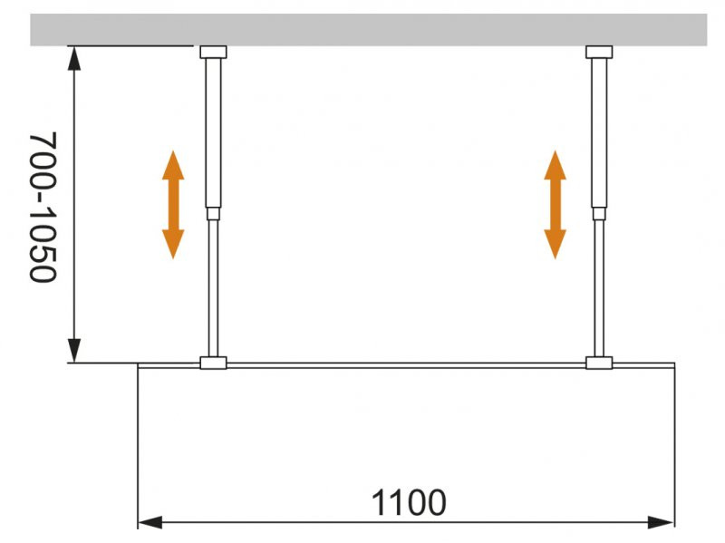 Душевая перегородка стекло графит 110х195 мм, Cezares, LIBERTA-L-2-110-GR-Cr