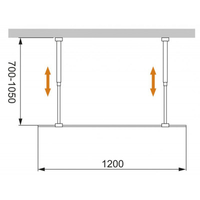 Душевая перегородка стекло графит 120х195 мм, Cezares, LIBERTA-L-2-120-GR-NERO