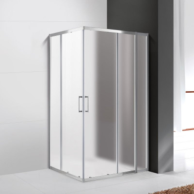 Душевой уголок матовое стекло 120x90x195 см, Cezares, MOLVENO-AH-21-90+30-P-Cr
