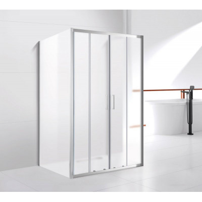 Душевой уголок матовое стекло 180x80x195 см, Cezares, MOLVENO-AH-22-180/80-P-Cr