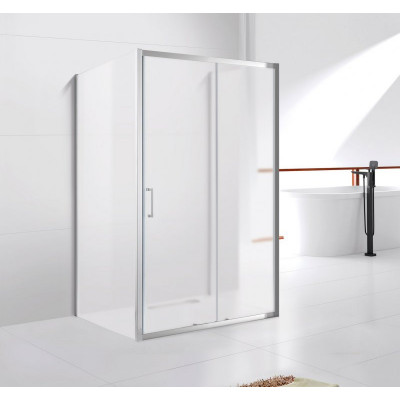 Душевой уголок матовое стекло 130x90x195см Cezares MOLVENO-AH-12-130/90-P-Cr