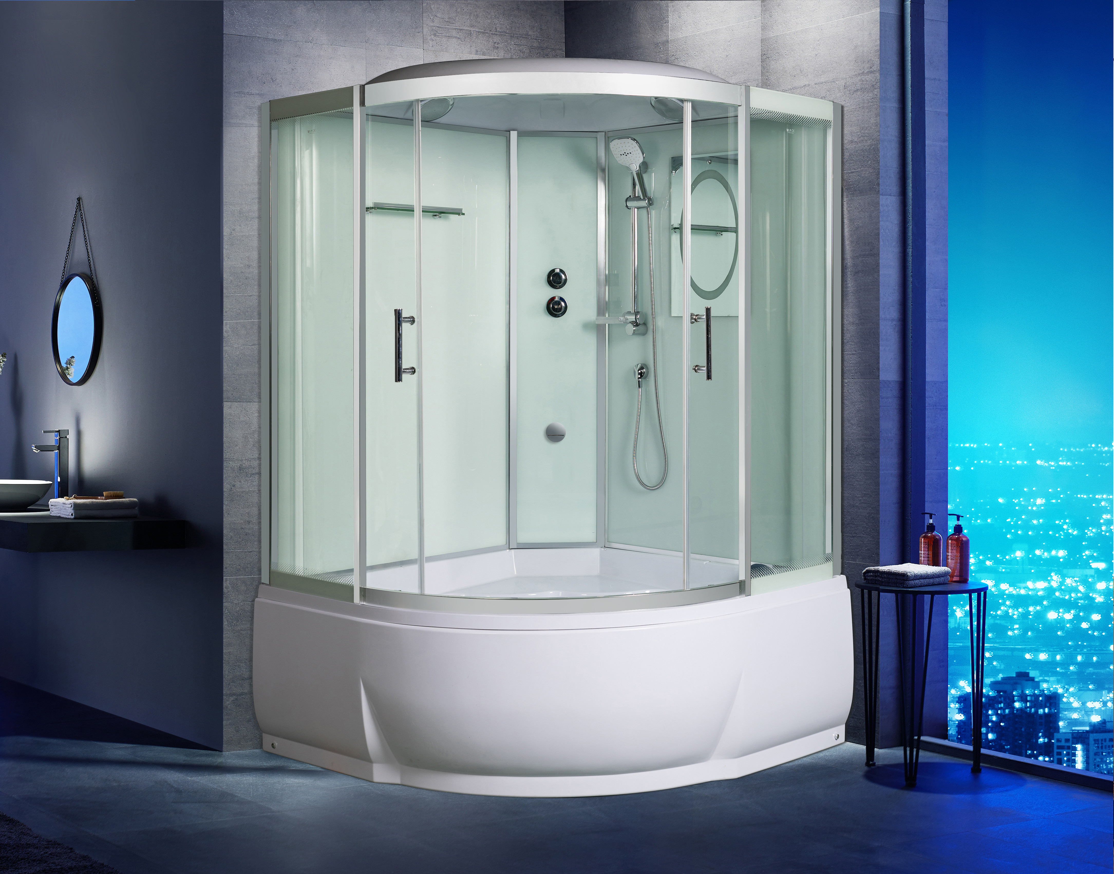 Душевая кабина 120х120х217см Welt Wasser WW500 EMMER 12055-2