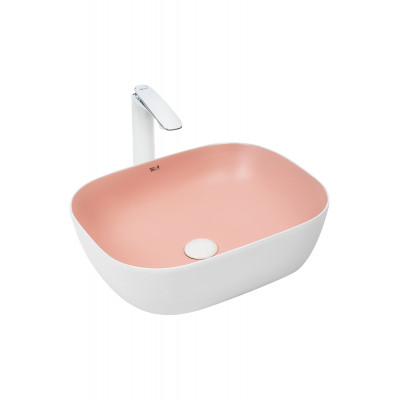 Накладная раковина розовая 49х39,5х15см Welt Wasser WW SK ELBACH M2143 WP