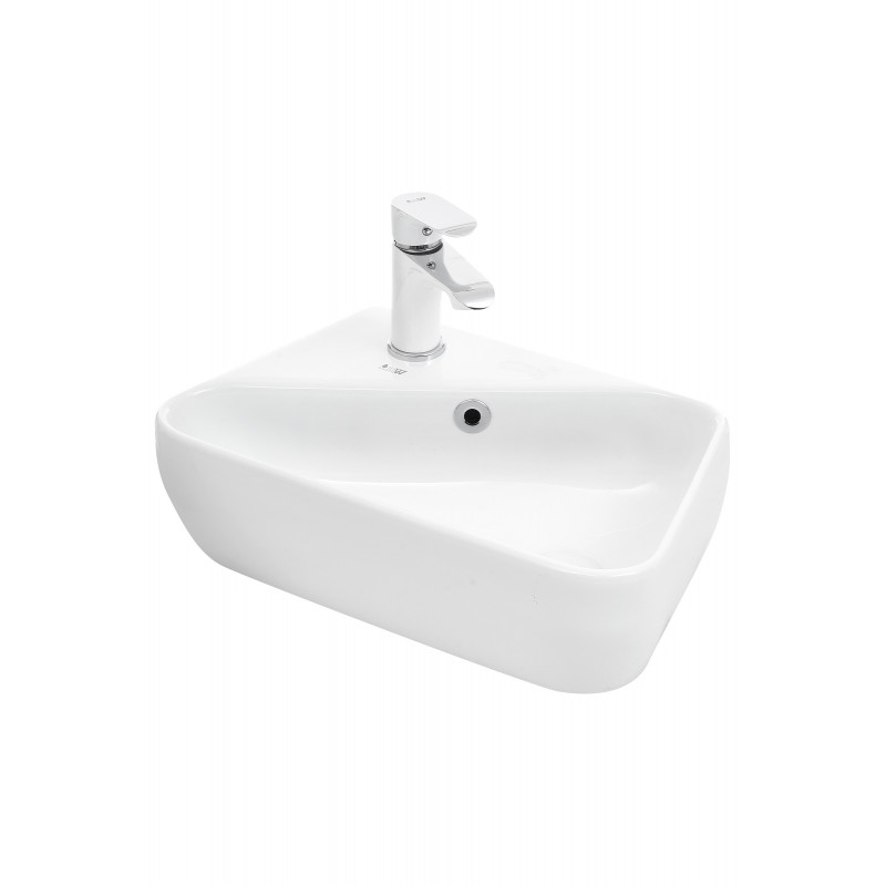 Накладная раковина правая 46х28х17см Welt Wasser WW SK AISBACH 5096 R