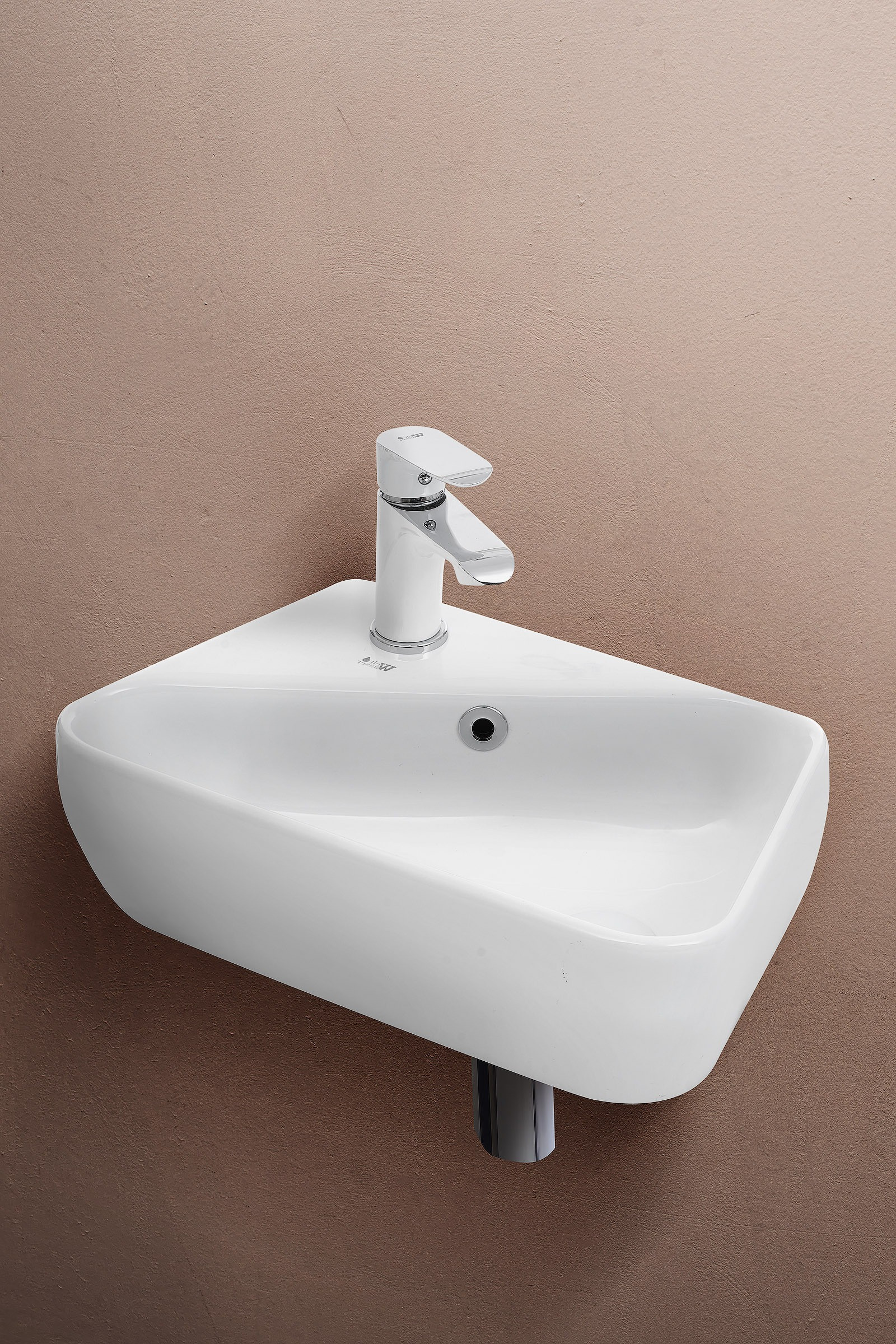 Накладная раковина правая 46х28х17см Welt Wasser WW SK AISBACH 5096 R