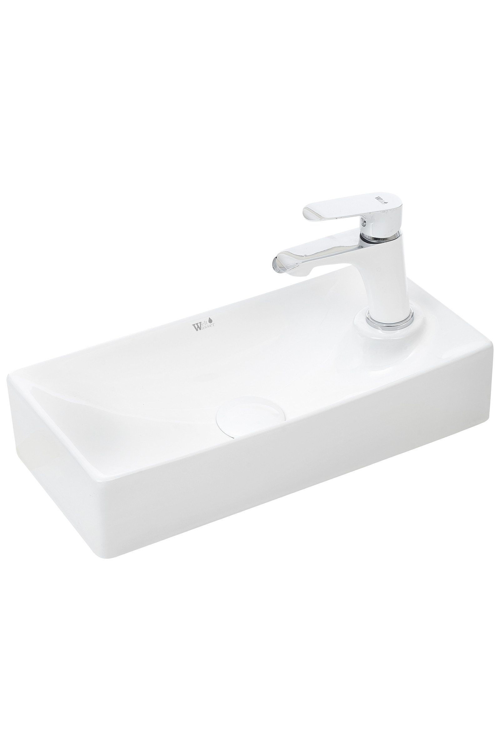 Накладная раковина 44,5х21,5х9,5см Welt Wasser WW SK AISBACH 5112