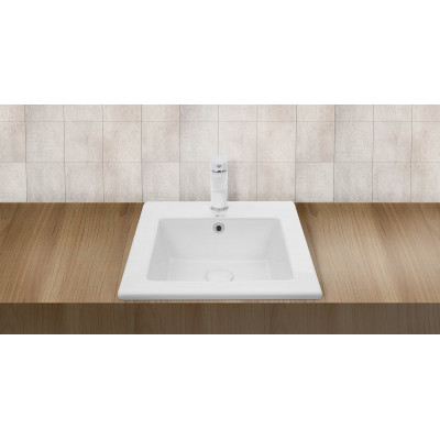 Врезная раковина 42х42х17см Welt Wasser WW SK DEILBACH 6037