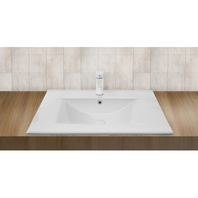 Врезная раковина 75х47х18см Welt Wasser WW SK DEILBACH 7505-75