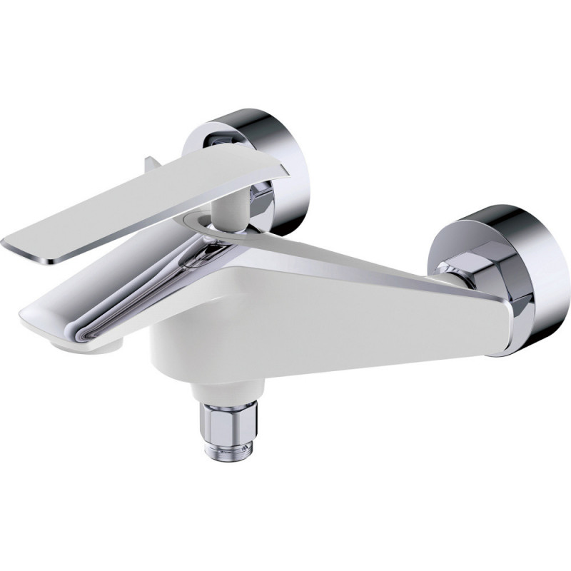 Смеситель для ванны белый/хром Rose R1302F